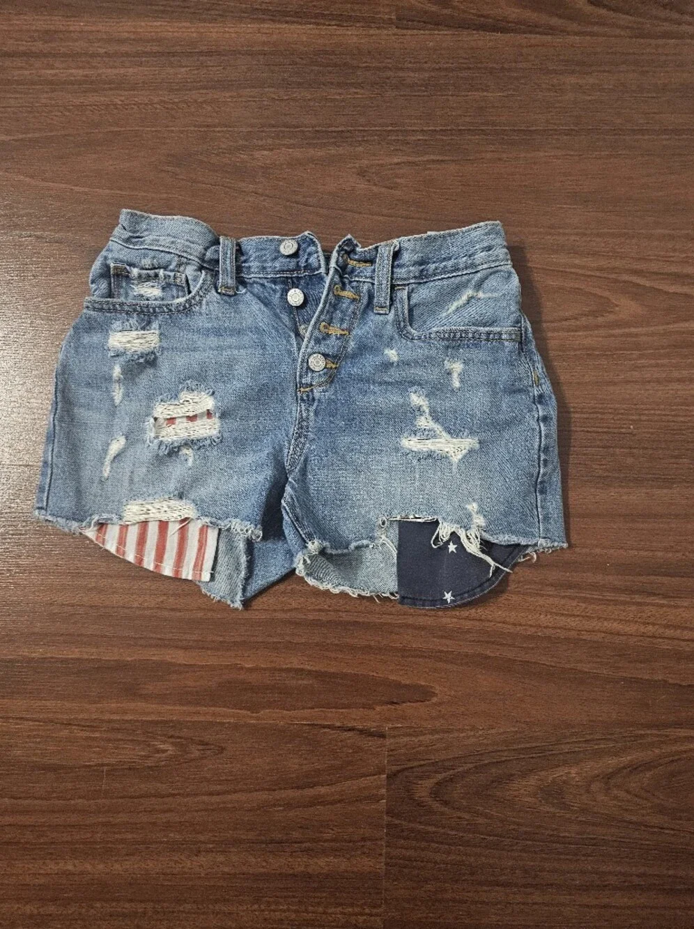 Old Navy Blue Denim Shorts with Contrast Stitching
